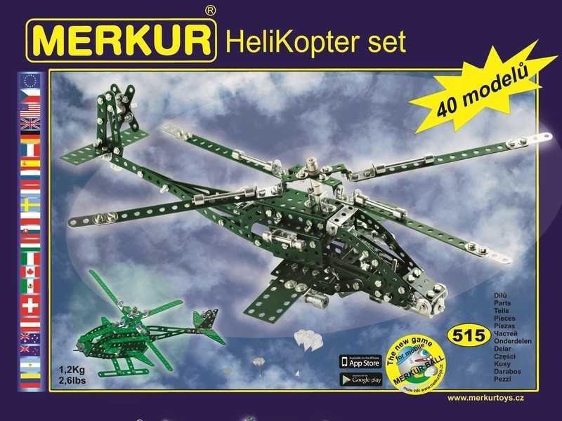 Levně Merkur Helikopter Set 515 dílů / 40 modelů