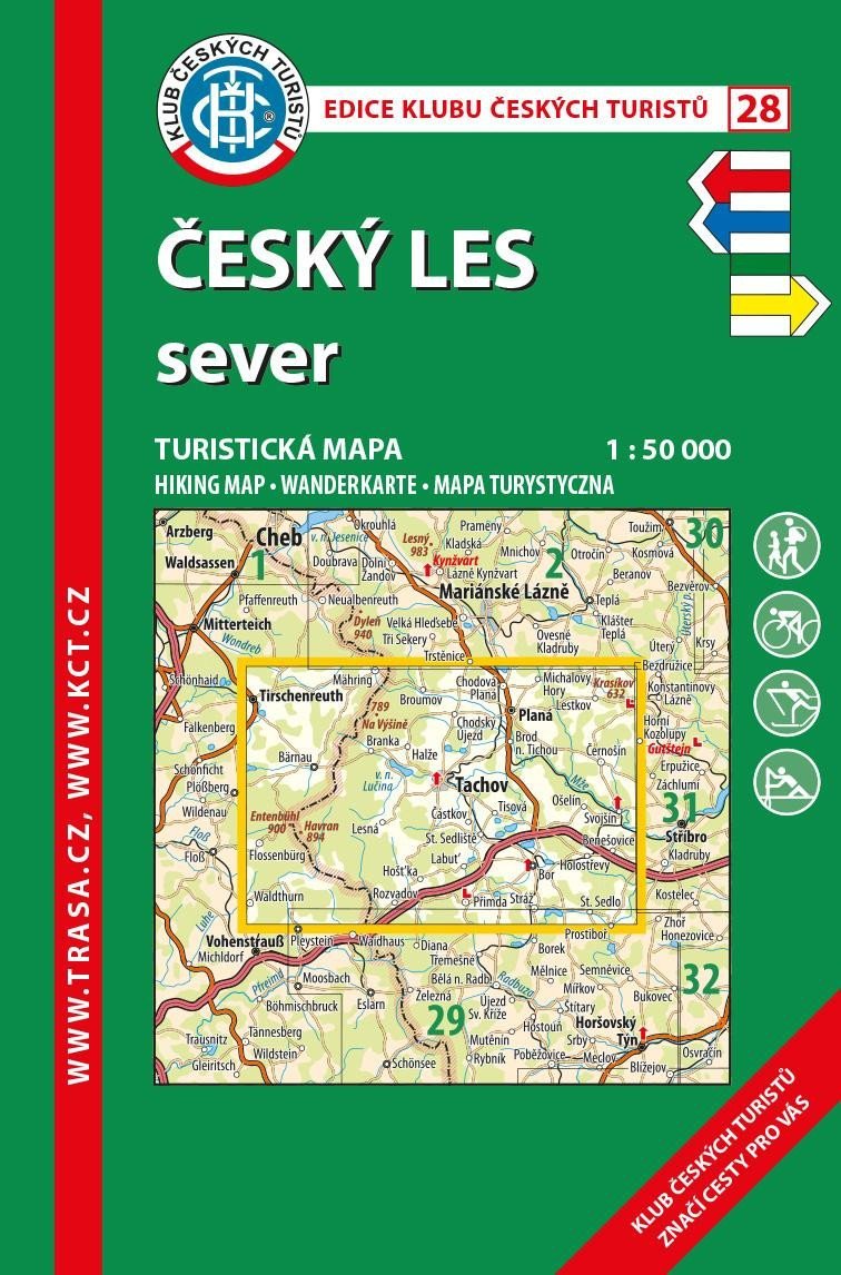 Levně KČT 28 Český les - sever 1:50 000 / turistická mapa