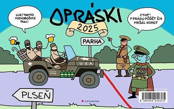 Levně Opráski - Kalendář 2025 stolní - jaz