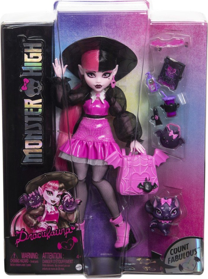 Levně Monster High příšerka monsterka - Draculaura - Mattel Monster High