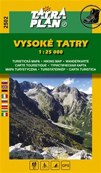 Levně Vysoké Tatry 1:25 000