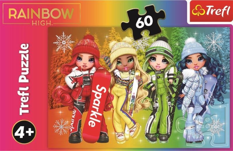 Levně Trefl Puzzle Rainbow High: Veselé panenky 60 dílků