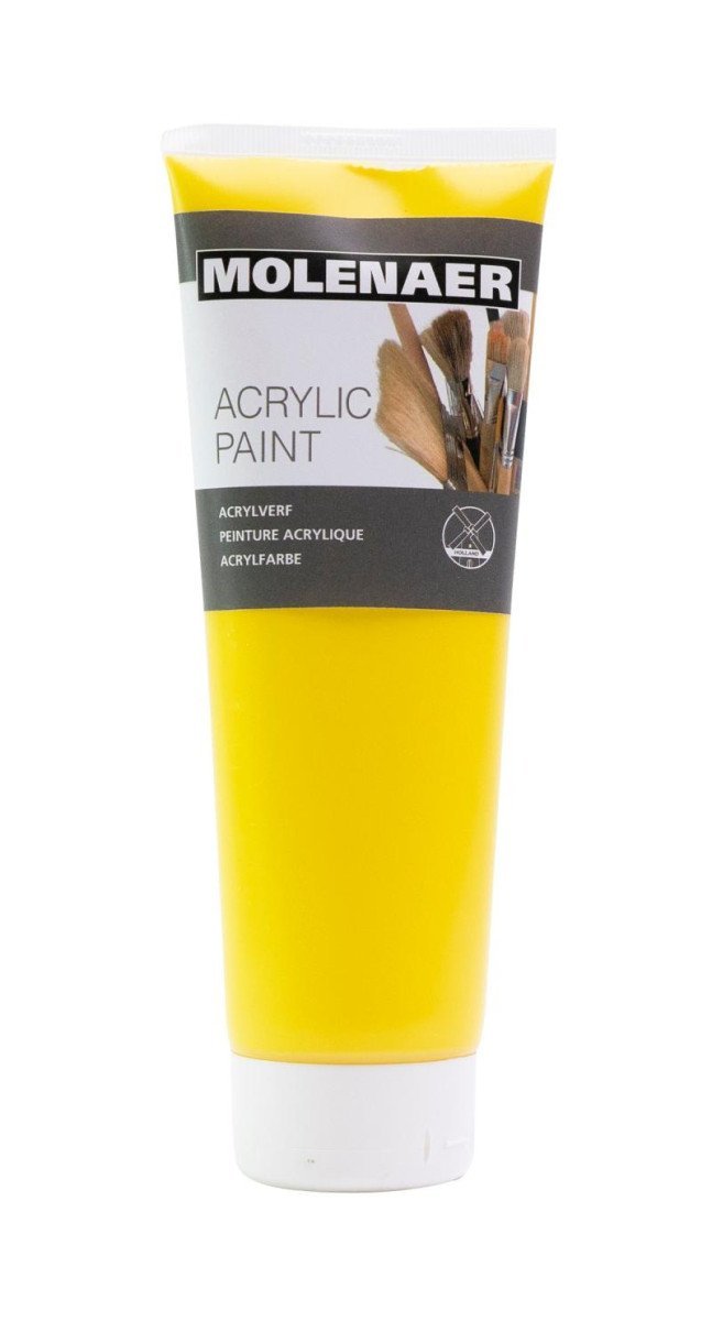 Levně Molenaer akrylová barva 250 ml - žlutá