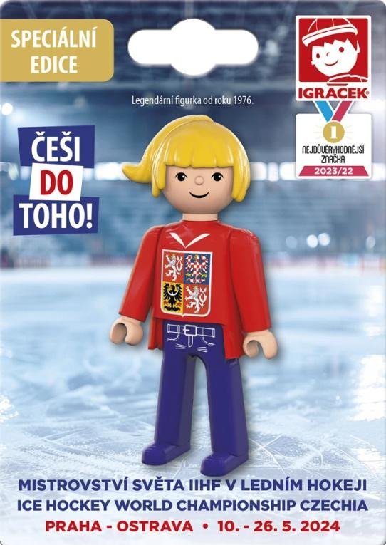 Igráček Fanynka MS v hokeji 2024 - červený dres