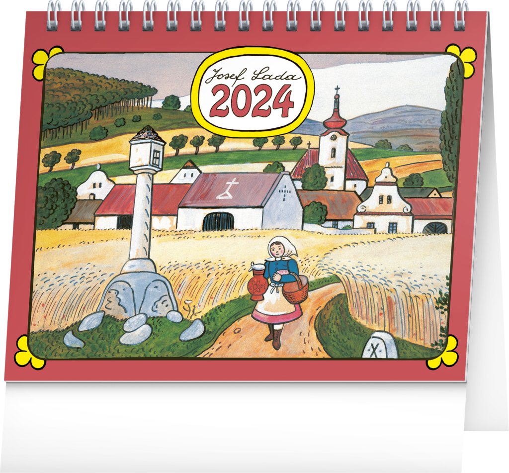 Levně Kalendář 2024 stolní: Josef Lada, 16,5 × 13 cm