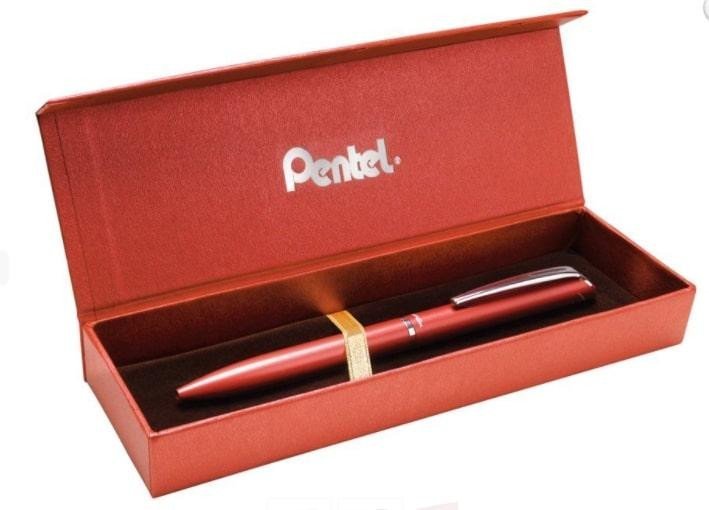 Levně Pero gelové Pentel EnerGel BL2007 Luxusní - červené 0,7mm v dárkové krabičce