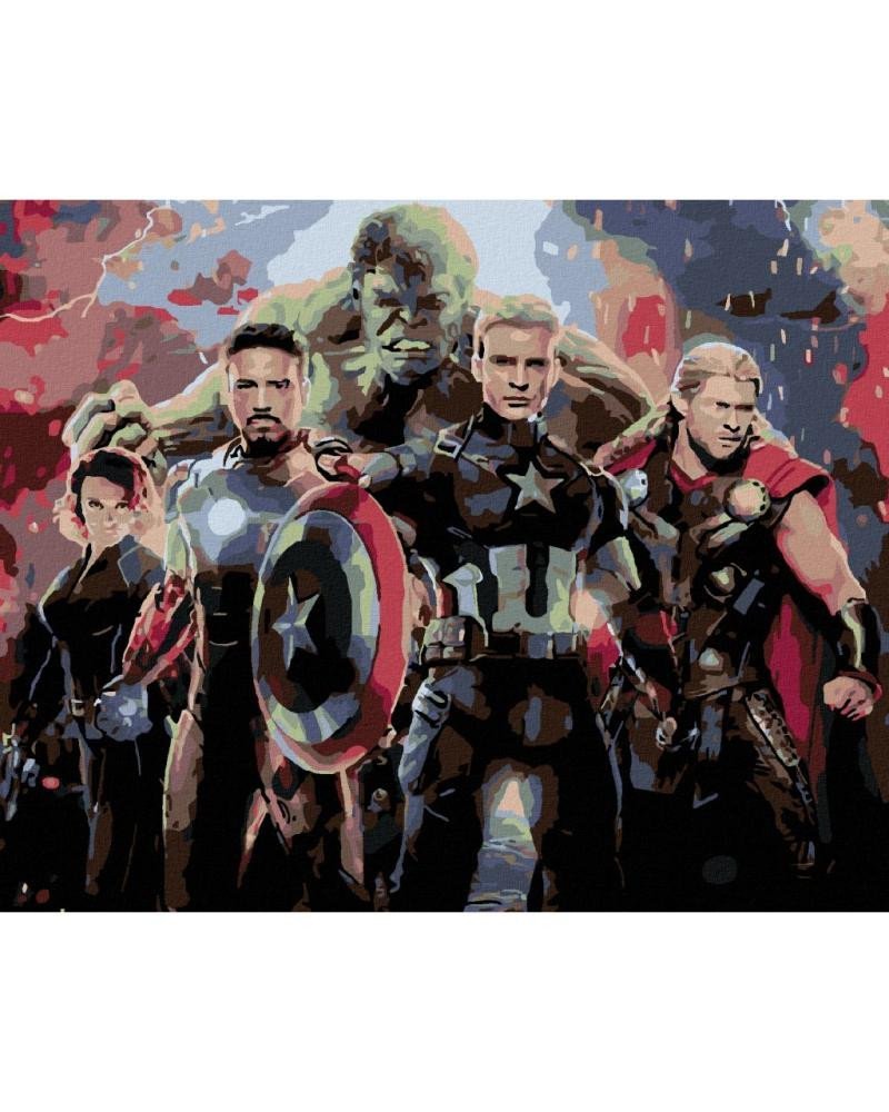 Levně Malování podle čísel 40 x 50 cm Avengers - Engame