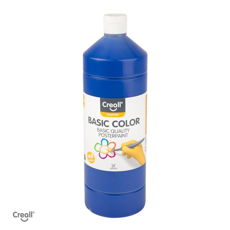 Levně Creall temperová barva, 1000 ml, tm. modrá