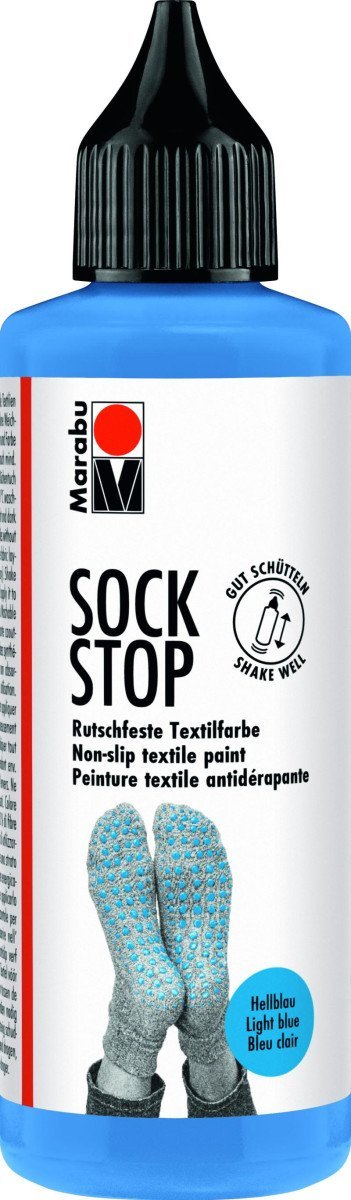 Levně Marabu Sock Stop Protiskluzová barva - světle modrá 90ml