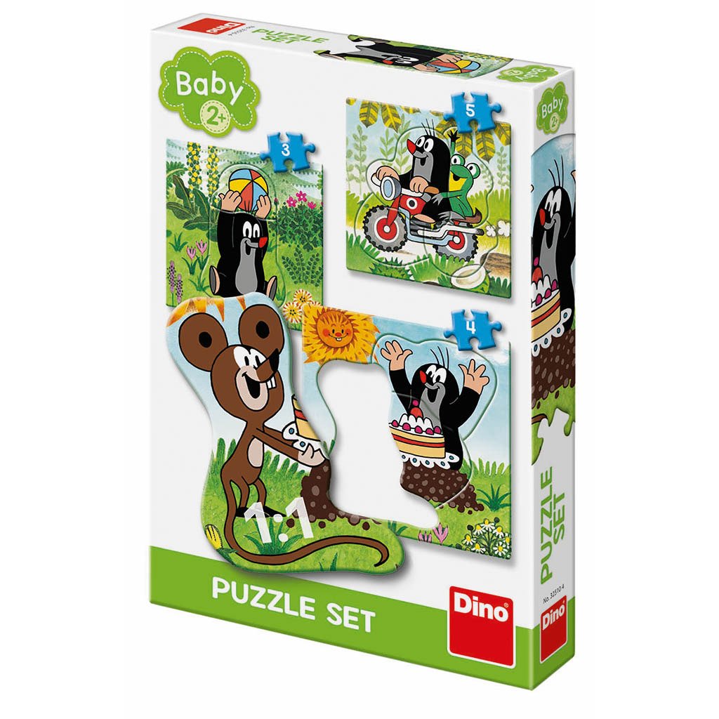 Puzzle set Krtek na louce 3 - 5 baby - Dino Park