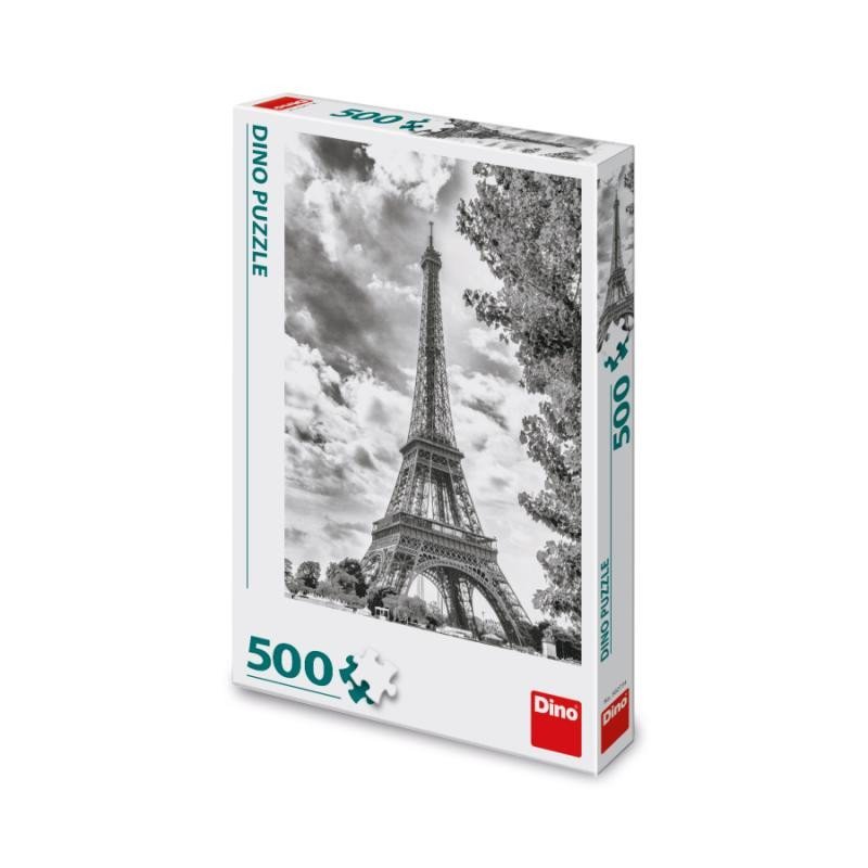Levně Puzzle Eiffelova věž černobílá 500 dílků