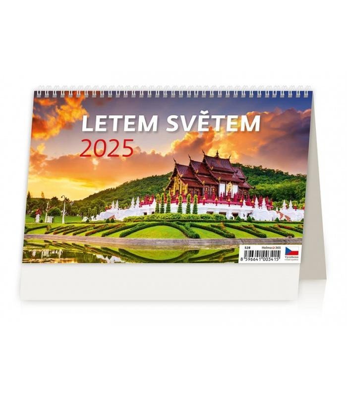 Levně Kalendář stolní 2025 - Letem světem