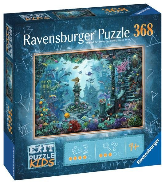 Levně Ravensburger Puzzle Exit KIDS - Potopená Atlantida 368 dílků