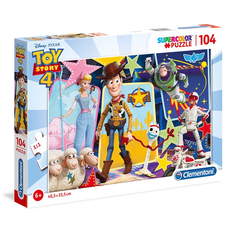 Clementoni Puzzle Supercolor Toy Story 4 / 104 dílků - Clementoni