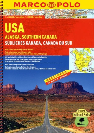 Levně USA, Alaska, Southern Canada 1:400 000 / automapa