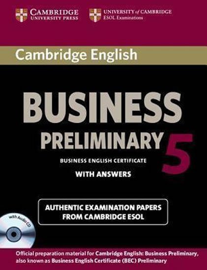 Levně Cambridge BEC 5 Preliminary: Self-study Pack - Cambridge ESOL