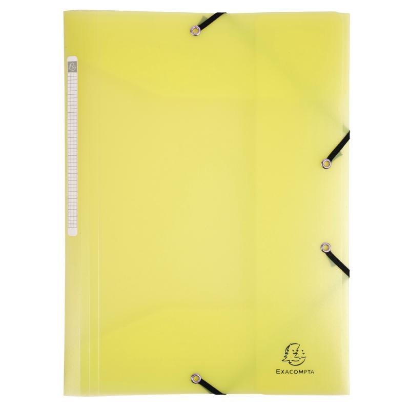 Levně Exacompta Pastel PP Spisové desky s gumičkou A4 - žluté