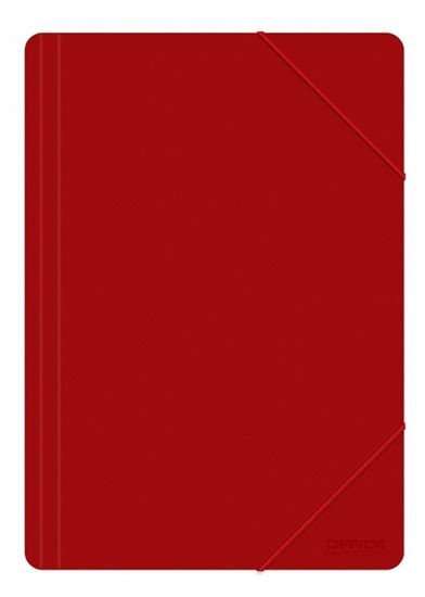 Levně Spisové desky PP s gumičkou A4 500 µm - červená