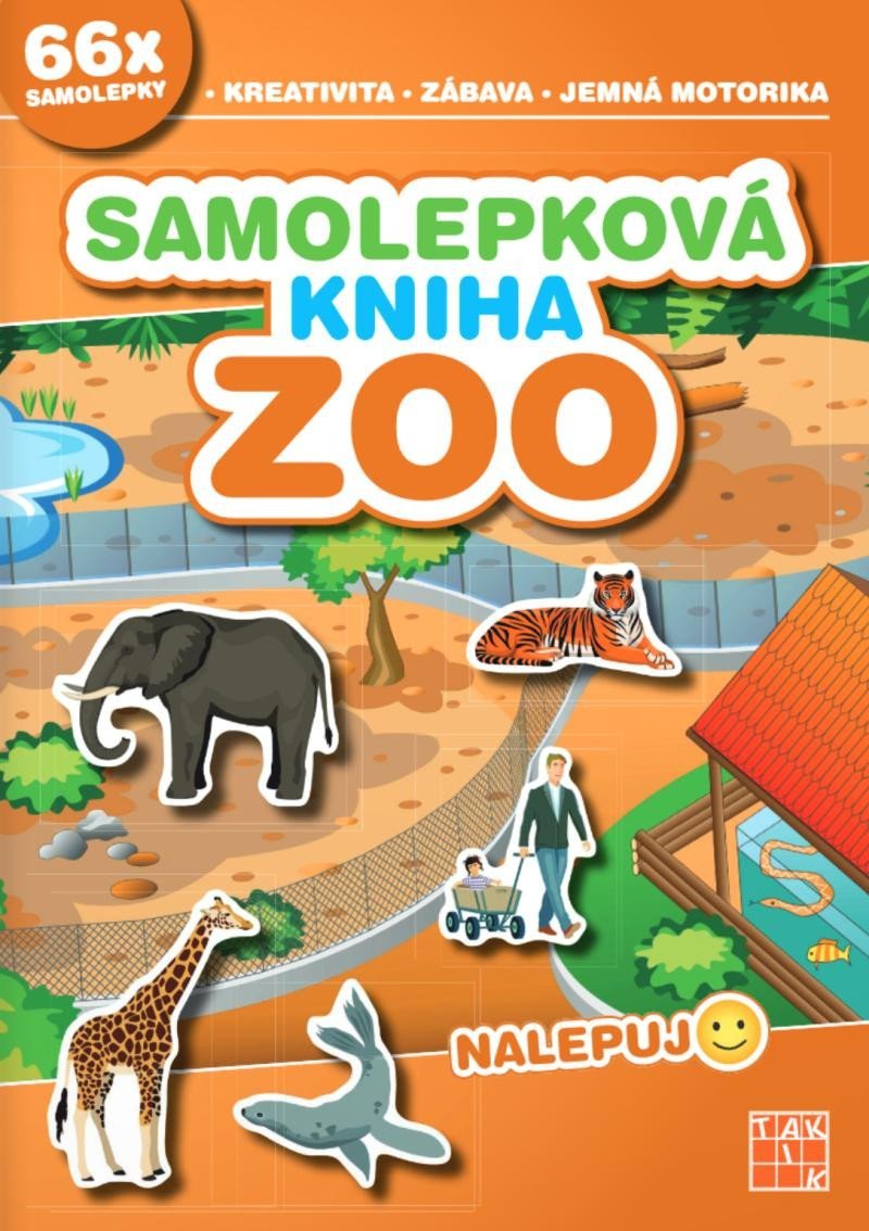 Levně Samolepková kniha ZOO - Nalepuj