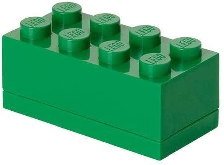 Levně Úložný box LEGO Mini 8 - tmavě zelený