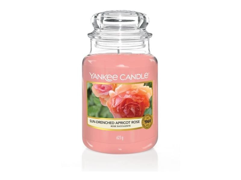 Levně YANKEE CANDLE Sun-Drenched Apricot Rose svíčka 623g