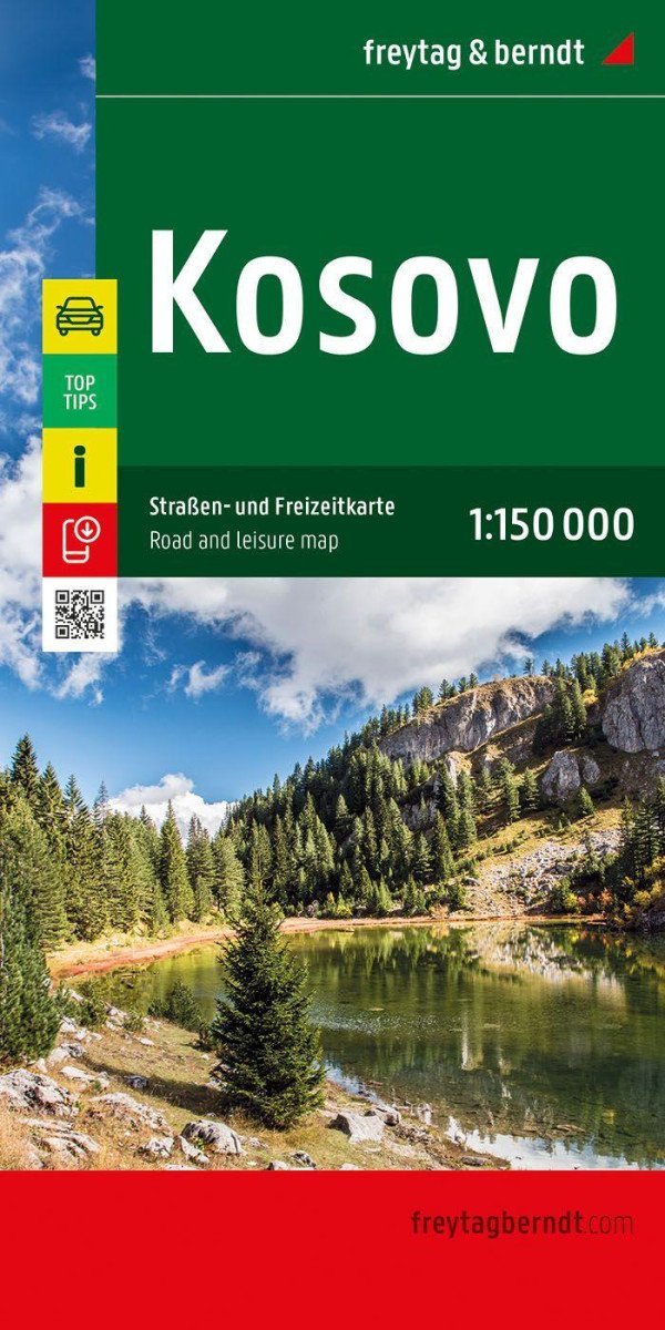 Levně Kosovo 1:150 000 / automapa + rekreační mapa