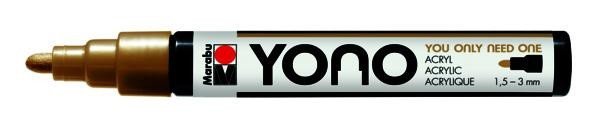 Levně Marabu YONO akrylový popisovač 1,5-3 mm - zlatý