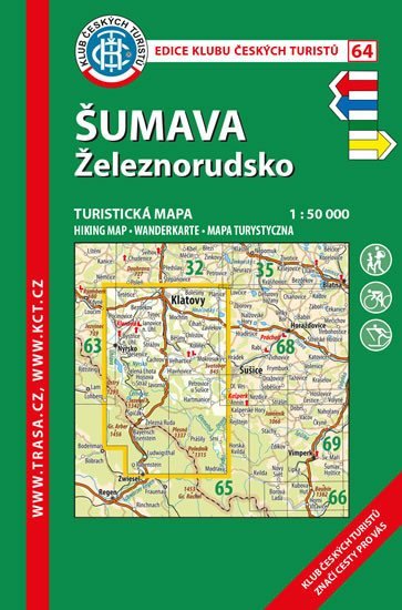 Levně Šumava, Železnorudsko /KČT 64 1:50T Turistická mapa