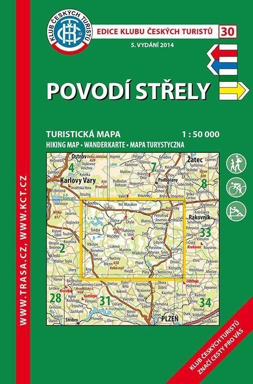 Levně KČT 30 Povodí Střely 1:50 000 Turistická mapa, 7. vydání