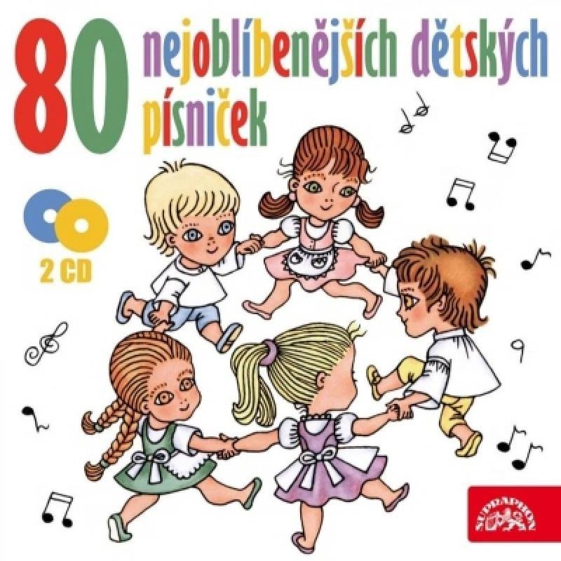 Levně 80 nejoblíbenějších dětských písniček - 2 CD - Various