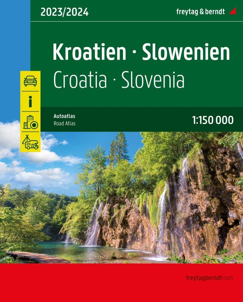 Levně Chorvatsko-Slovinsko 1:150 000 / autoatlas
