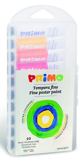 Levně PRIMO Temperové barvy 10 x 12 ml
