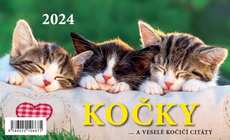 Levně Kalendář 2024 Kočky, stolní