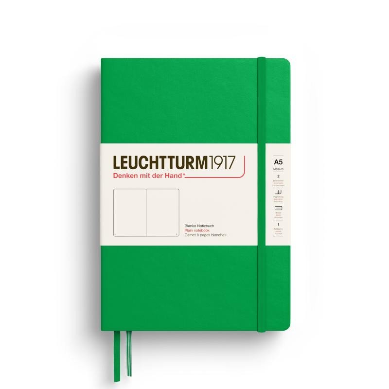 Levně Leuchtturm1917 Zápisník Spring Leaf Medium A5 čistý