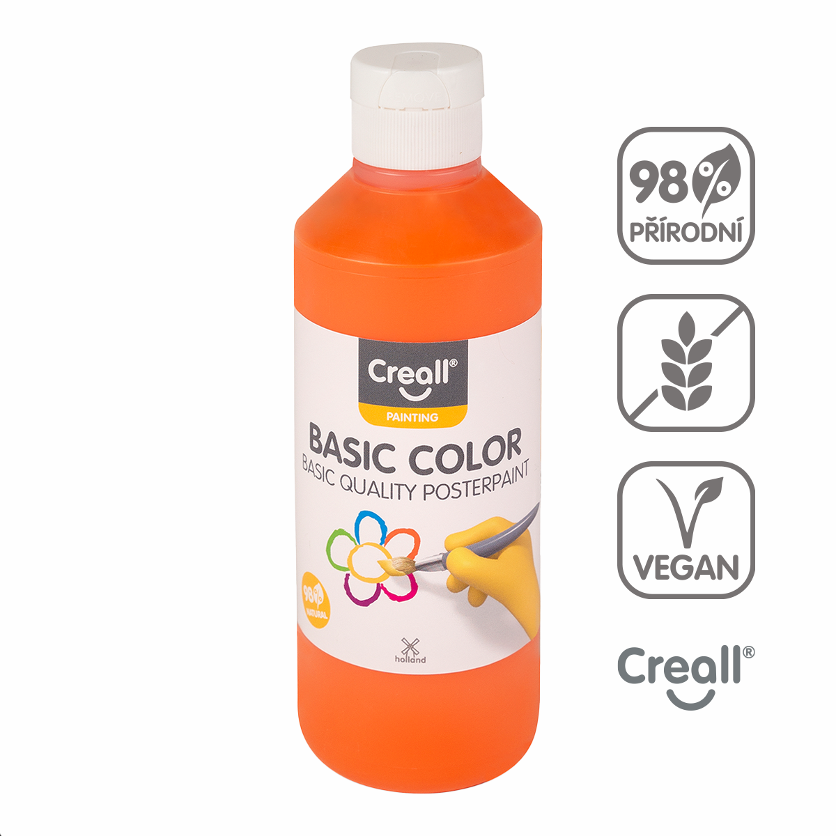 Creall temperová barva, 250 ml, oranžová