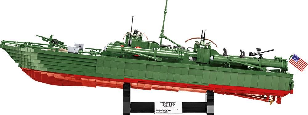 Levně COBI 4825 II WW Torpédový člun PT-109, 1:35, 3726 k, 4 f