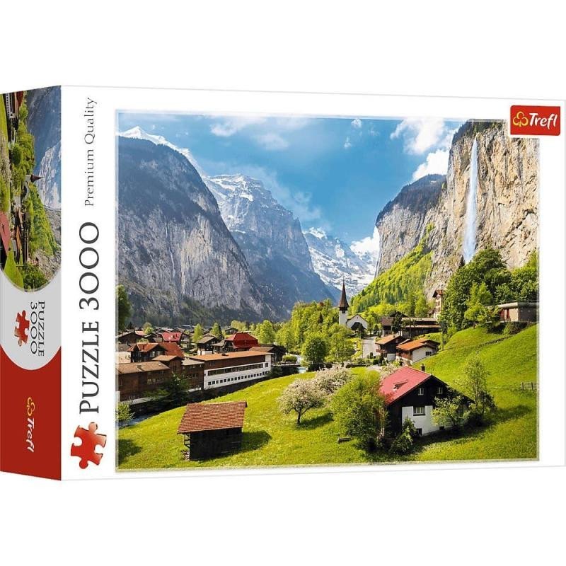Levně Trefl Puzzle Švýcarsko Lauterbrunnen 3000 dílků
