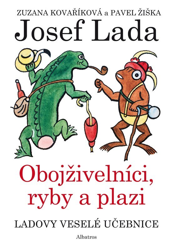 Levně Ladovy veselé učebnice (4) - Obojživelníci, ryby a plazi - Josef Lada