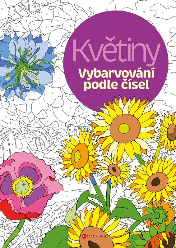 Květiny - Vybarvování podle čísel - kolektiv autorů