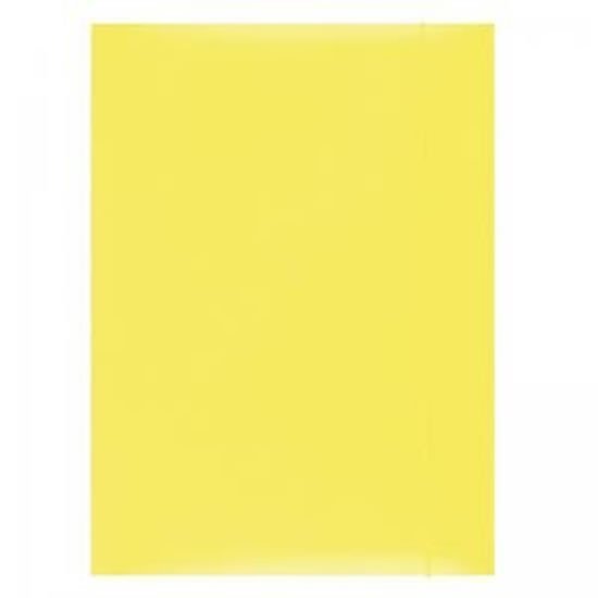 Levně Spisové desky s gumičkou A4 lepenka - žluté