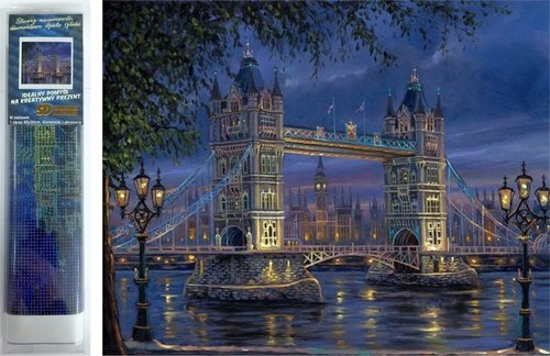 Levně Diamantové malování Noční Tower Bridge
