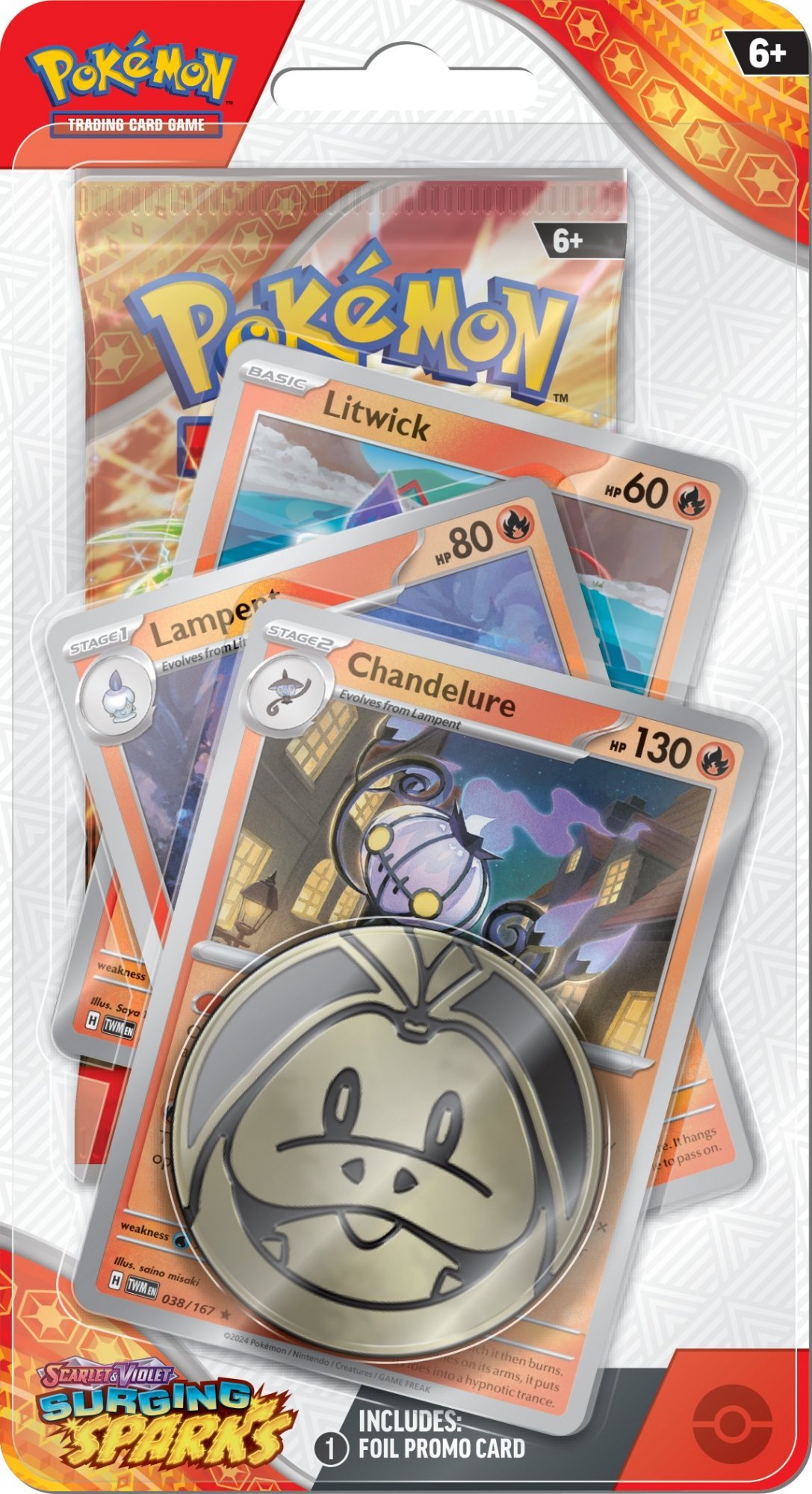 Levně Pokémon TCG: Scarlet &amp; Violet 08 Surging Sparks - Premium Checklane Blister