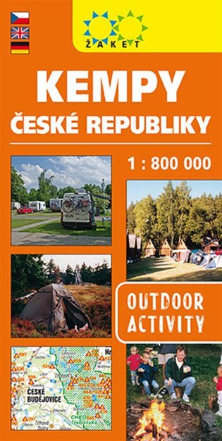 Levně Kempy České republiky 1:800 000: Outdoor aktivity