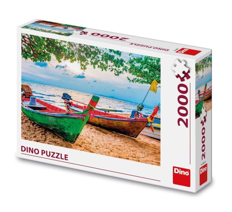 Levně Puzzle Rybářské loďky 2000 dílků