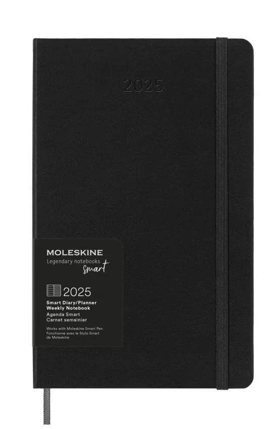 Levně Moleskine Smart zápisník 2025 černý L, plán, tvrdý