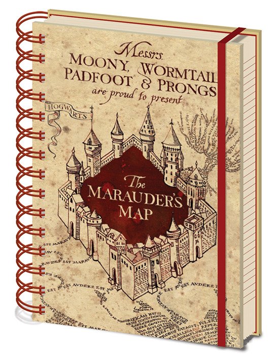 Zápisník Harry Potter - Mapa A5 - EPEE