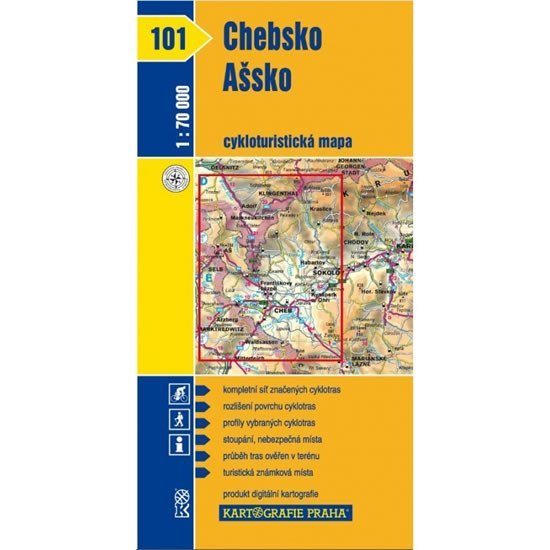 Levně 1: 70T(101)-Chebsko, Ašsko (cyklomapa)
