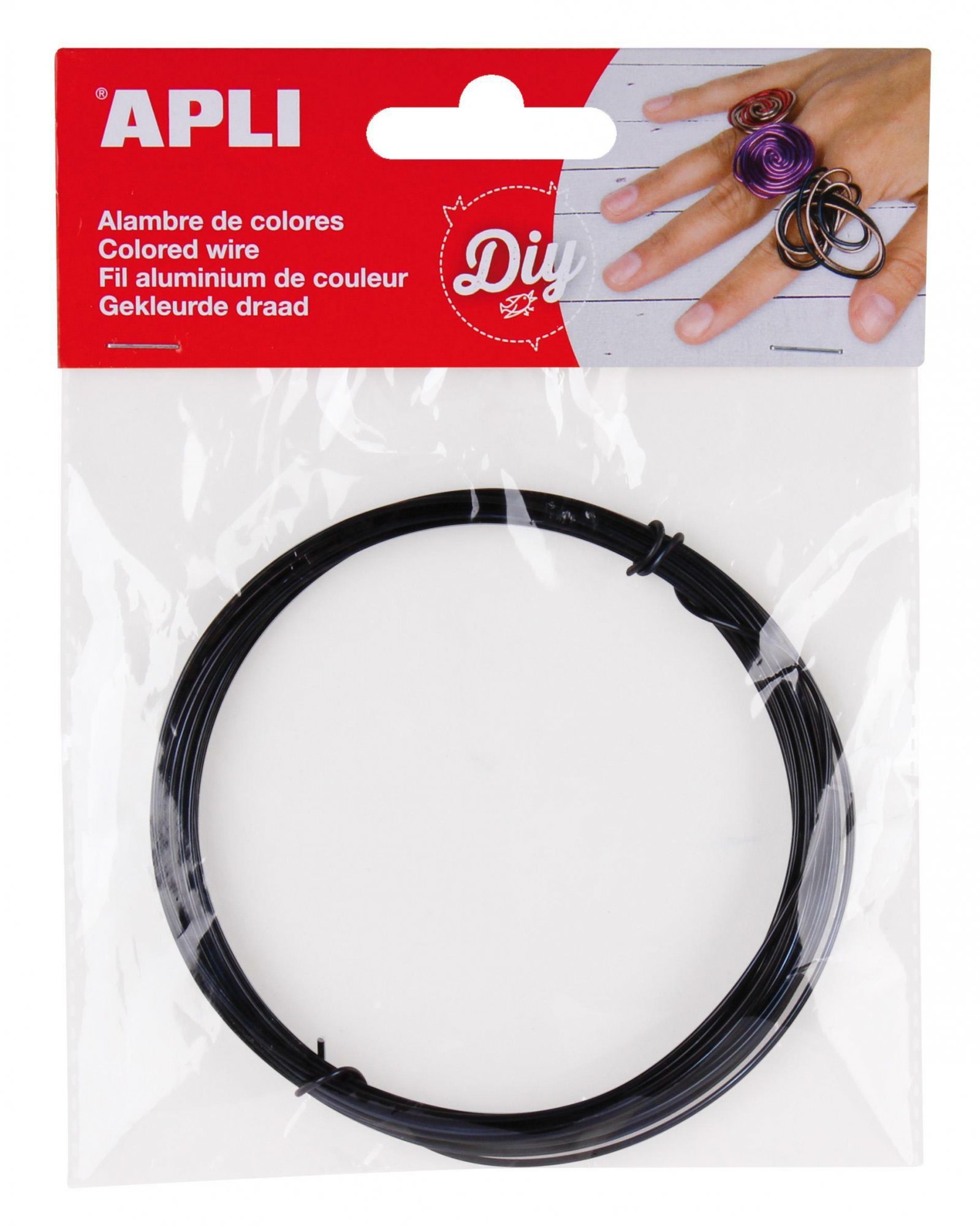 Levně APLI modelovací drát, 1,5 mm x 5 m, černý