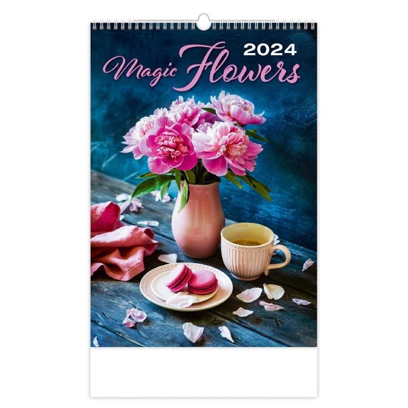 Levně Kalendář nástěnný 2024 - Magic Flowers