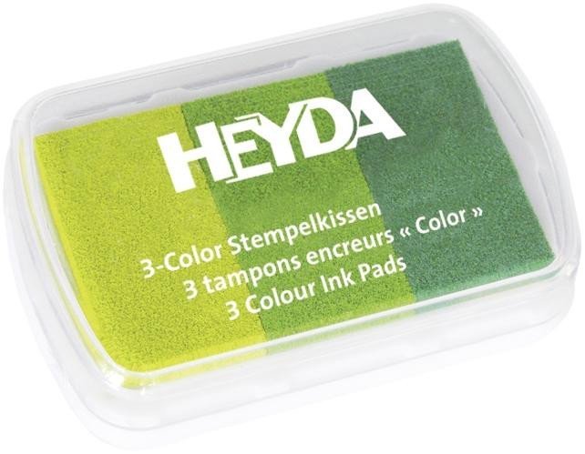 Levně HEYDA Razítkovací polštářek - 3 odstíny zelené